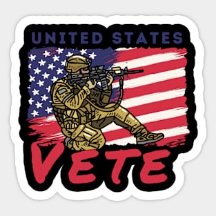 US Vete Design Sticker